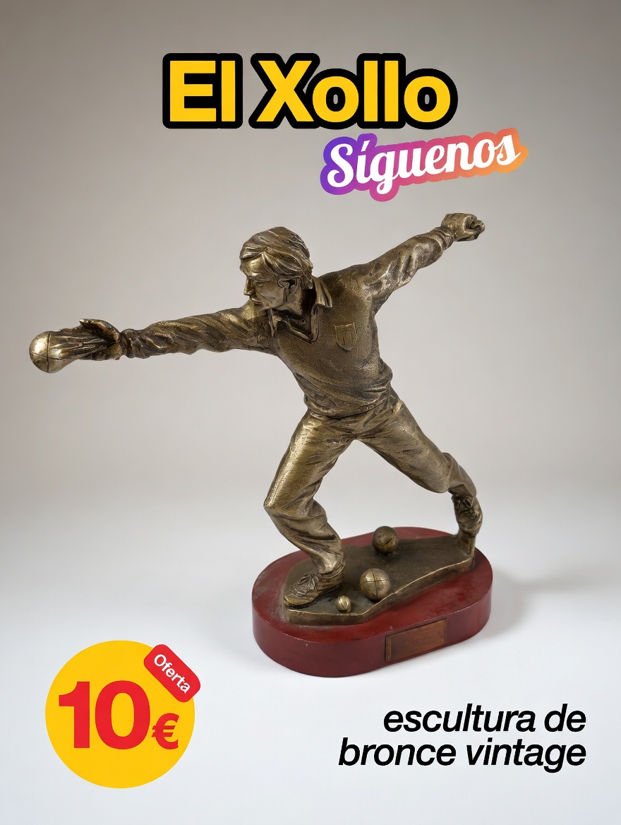 escultura de bronce vintage