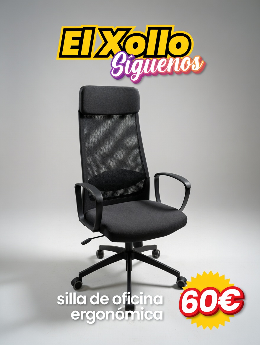 silla de oficina ergonómica