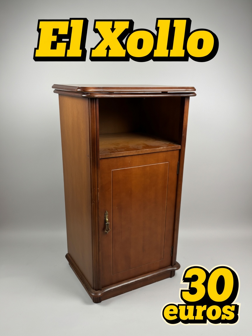 mueble auxiliar de madera marrón