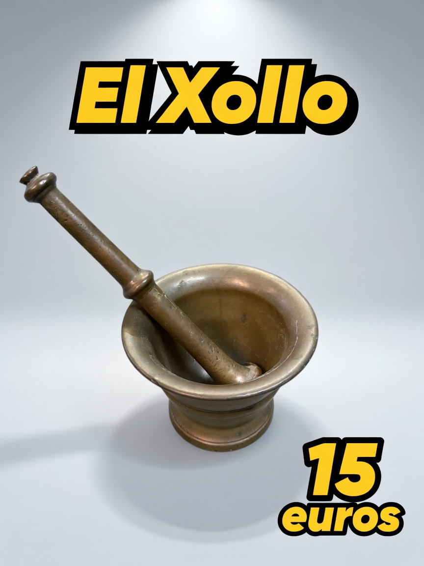 Mortero de bronce