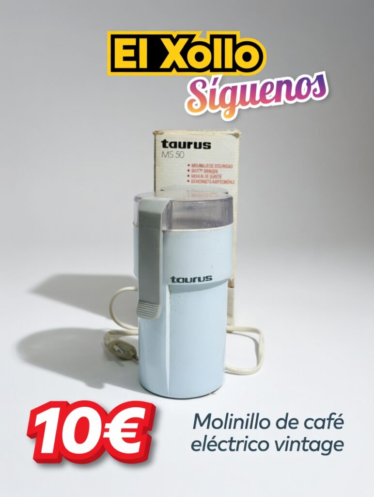 Molinillo de café eléctrico vintage