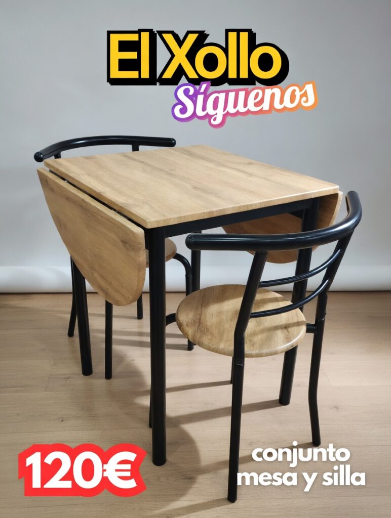 conjunto mesa y silla