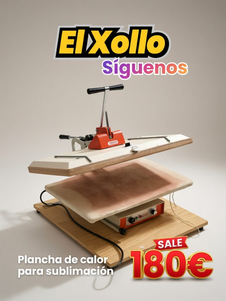 Plancha de calor para sublimación