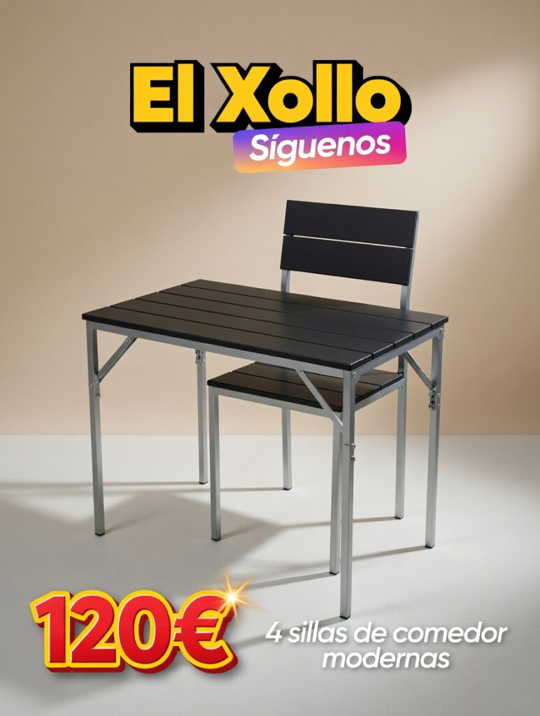 4 sillas de comedor modernas
