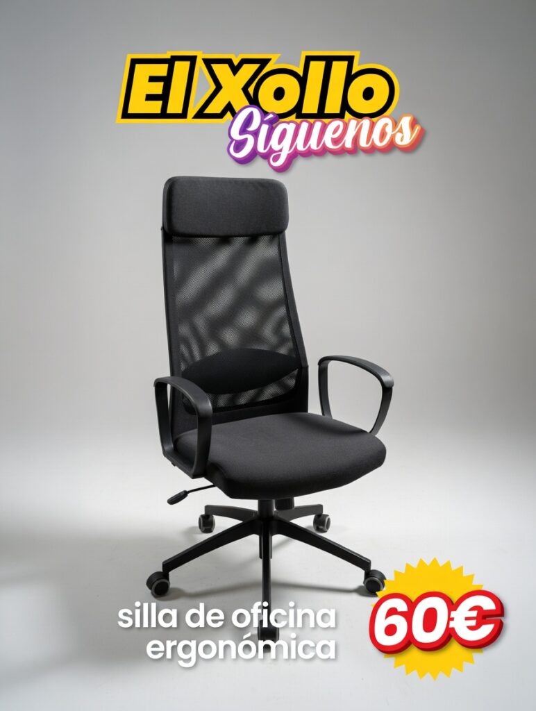 silla de oficina ergonómica