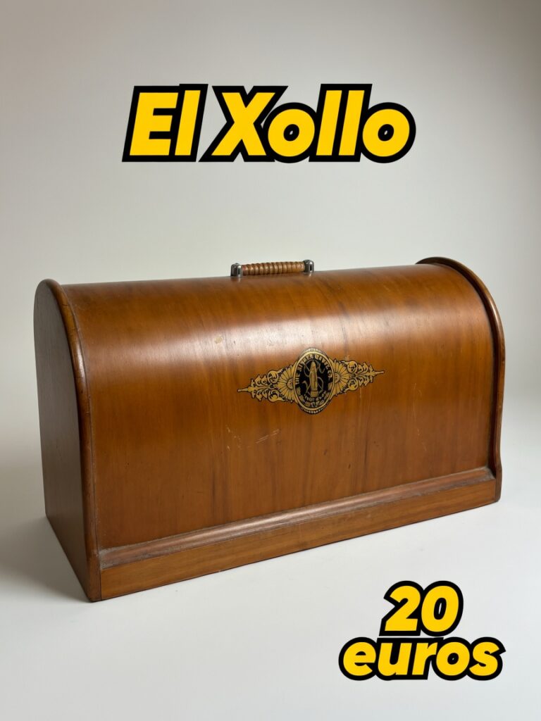 Funda de madera para máquina de coser