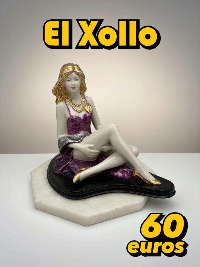 Figura decorativa de porcelana