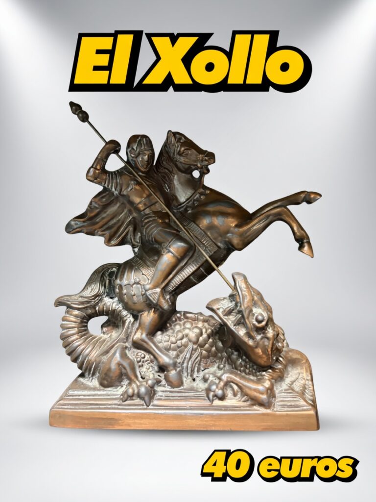 escultura de bronce San Jorge